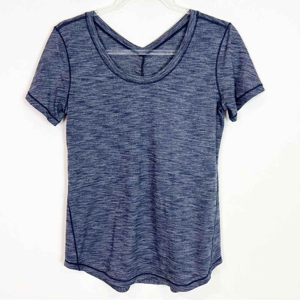 Lululemon athletica Women's Short Sleeve Tee in Heathered Navy